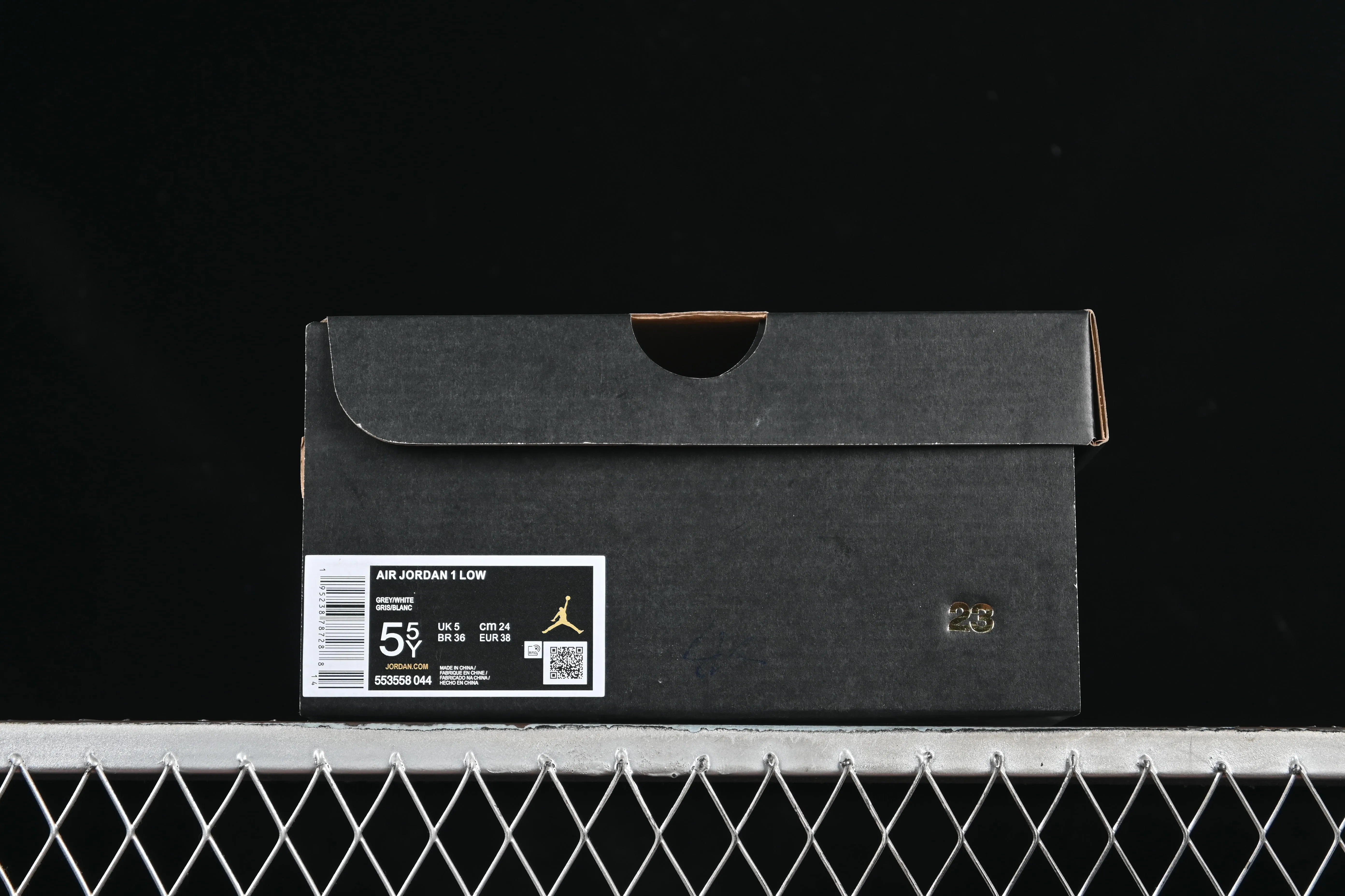 All categories Air Jordan Jordan series basketball shoes Air Jordan 1 Low Air Jordan 1 Low AJ1 Joe 1 white and gray color low-top cultural and casual sneakers 553558-044
